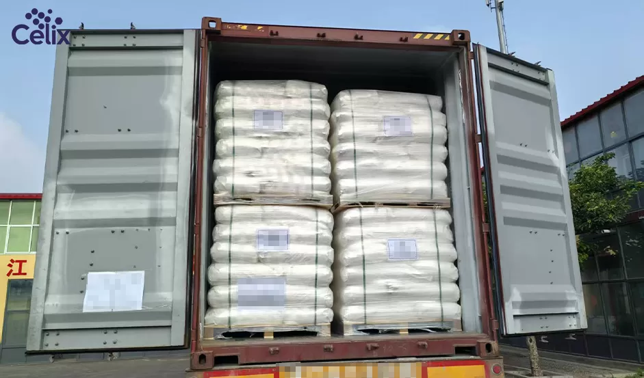 Celix Cellulose logistics team performing final quality inspections on palletized HPMC for global export. Celix Cellulose logistics team performing final quality inspections on palletized HPMC for global export.